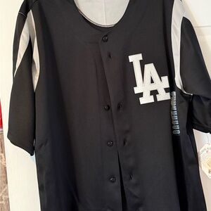 Black and Gray Athletic Jersey with White Accents